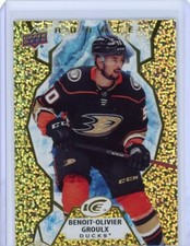 2021-22 Upper Deck Ice Benoit-Olivier Groulx Rookie Gold Parallel- Anaheim Ducks