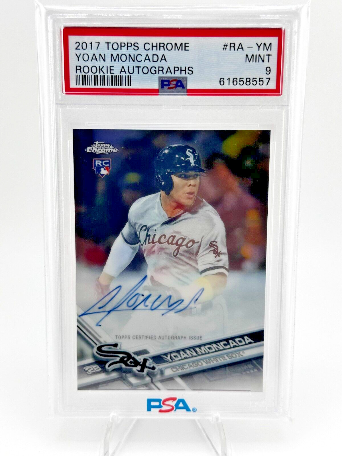 Yoan Moncada #RA-YM 2017 Topps Chrome Rookie Autographs