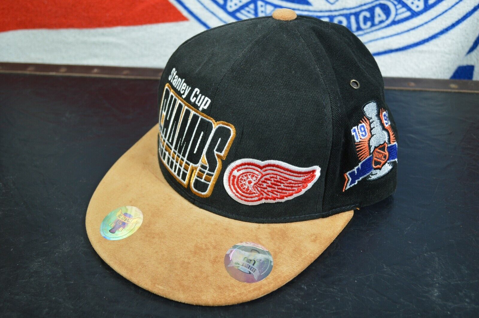 Vintage Detroit Red Wings Starter Snapback Hat St… - image 1