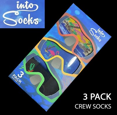 NEW Into Socks 3Pairs Exclusive Socks Collection Assortment Shoe