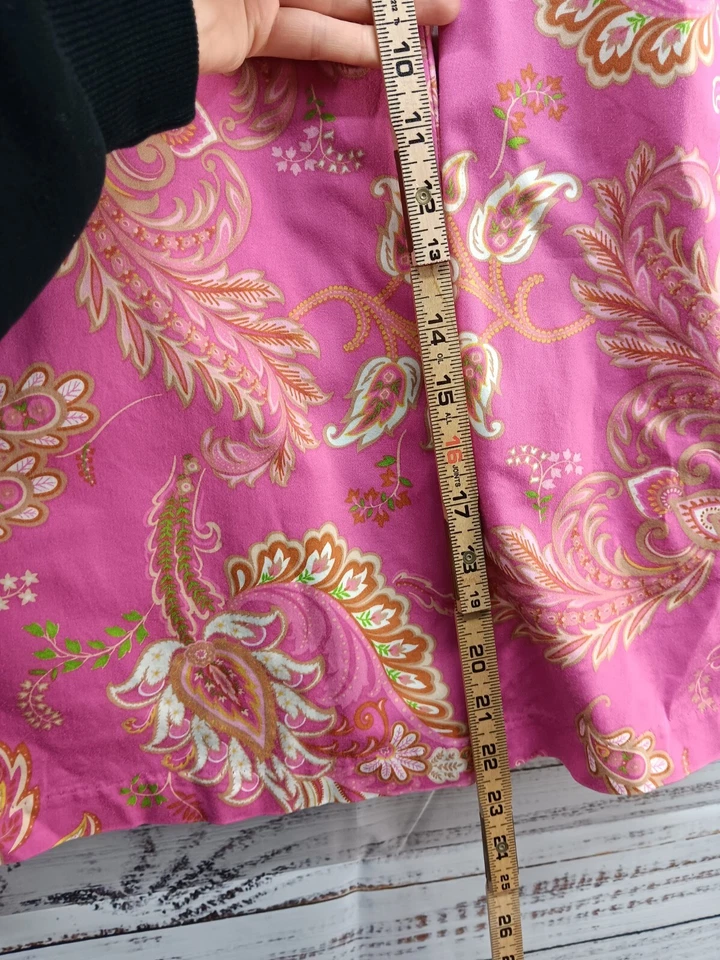 george me by mark eisen Floral Skirt Women's 6 Midi Cotton Blend  - Image 4 of 4