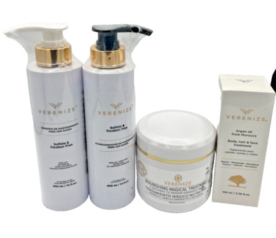 VERENIZE DAILY TREATMENT - SHAMPOO, CONDITIONER, MASK, OIL -READ- (4 PACK)