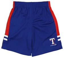 Outerstuff Texas Rangers MLB Boy's Youth Microfiber Team Color Shorts, Blue