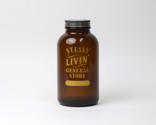 New Stussy Livin' General Store Original Canister Made in JAPAN Brown Rare