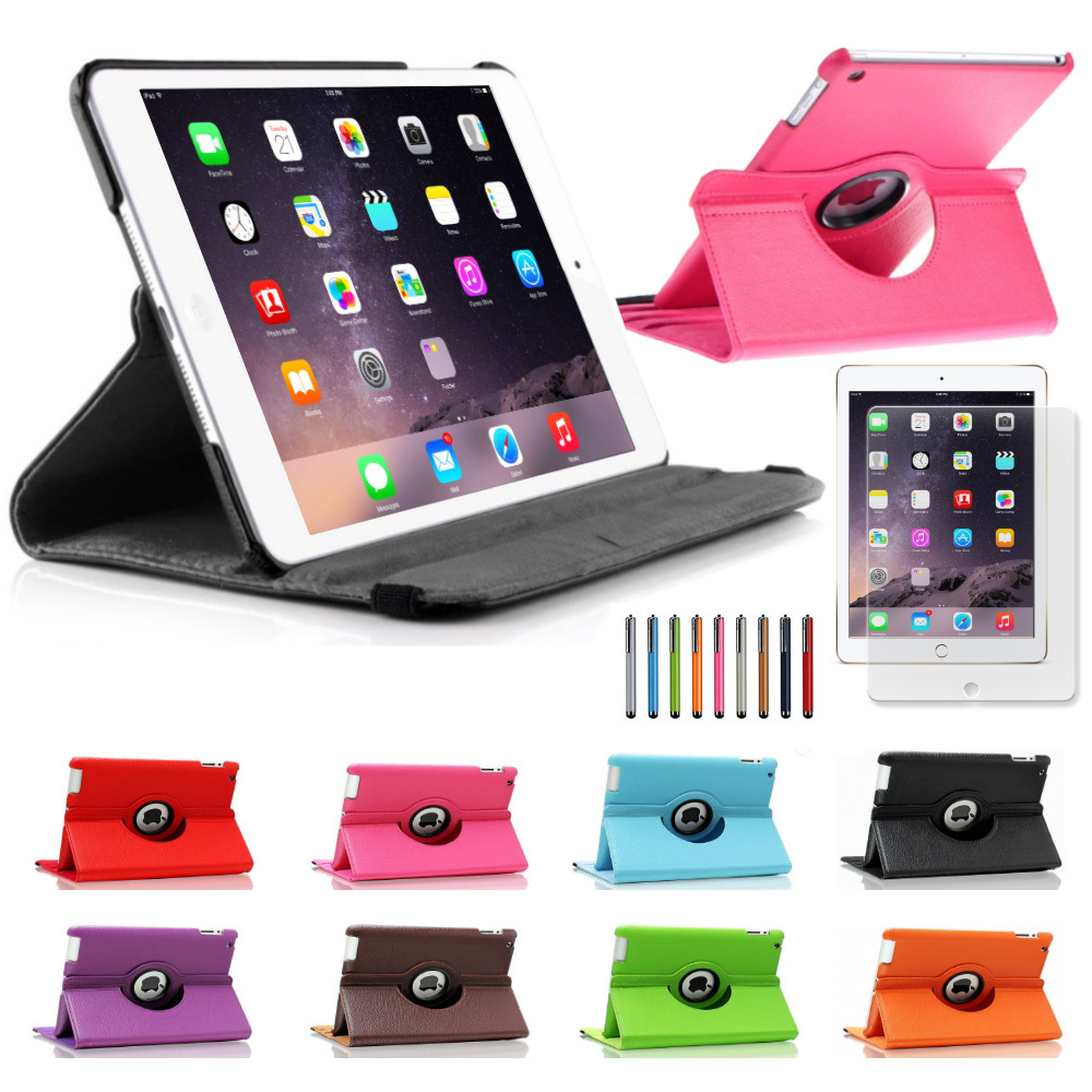 360 Rotating Leather Smart Case Sleep Wake for Apple iPad Air 2 / Mini 1 2 3