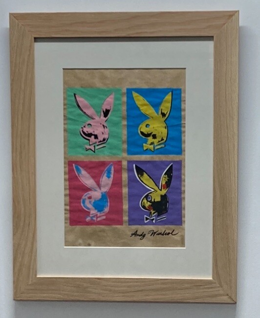 Dibujo de Andy Warhol. Marco premium