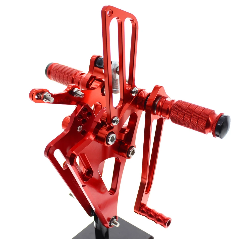 Para Honda CB400SF CB400 VTEC SPEC 1 2 3 90-97 CNC Rojo Ajustable Juego de estriberas Foto 4 de 4