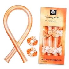 Satin Heatless Curling Set - Hair Rollers for Heatless Curls, Dreamy Sunset