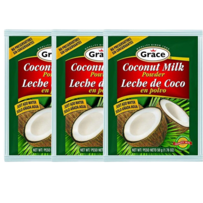 Grace Coconut Milk Powder 50g (1.76oz)- Pack of 3 - Tariffs are paid by us 