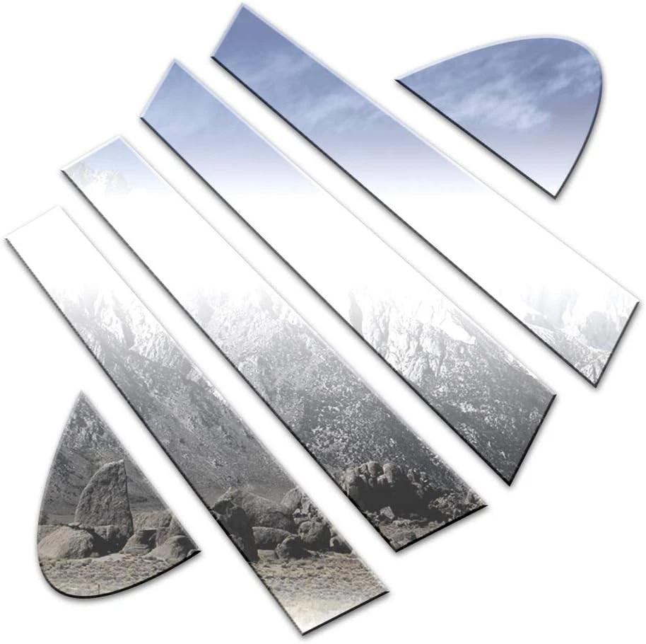 6 piezas. Borde de poste de pilar cromado FX de lujo para Chrysler 300M 1999-2004 Foto 4 de 4