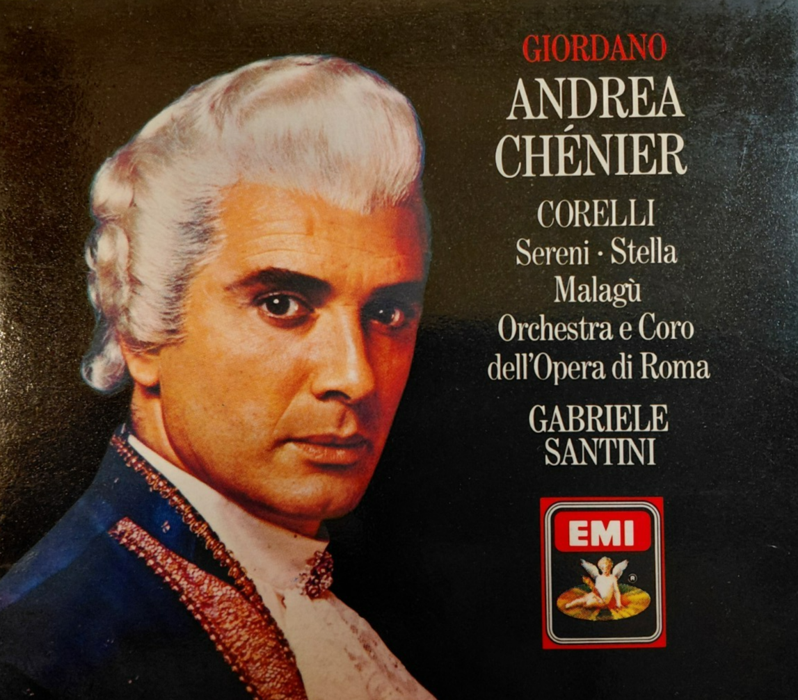 Giordano Andre Chenier Corelli Santini EMI 2 CD Box Set *LIKE NEW*