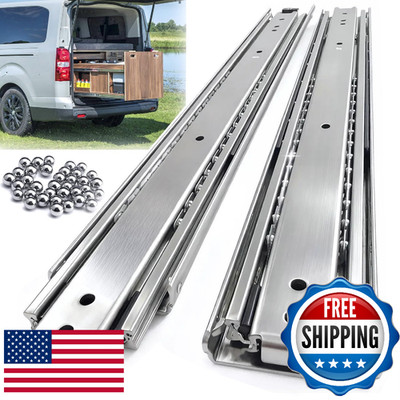 VITERLYNX Heavy Duty Drawer Slides 18'' Full Extension Ball Bearing Rails 200Lbs