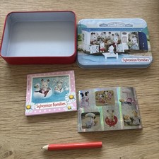 Sylvanian Families Collectors tin stationary seaside restaurant print 