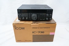 ICOM IC-736 HF 50MHz Amateur Ham Radio Transceiver Base Station Tested