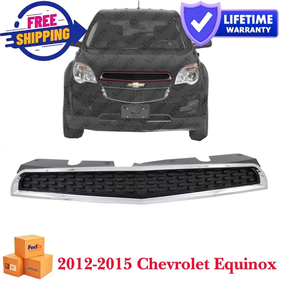 Textured Black Shell and Insert CAPA Grille For 2012-2015 Chevrolet Equinox Foto 2 de 4