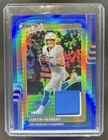 2025 Donruss Optic Justin Herbert Blue Hyper (RAW)