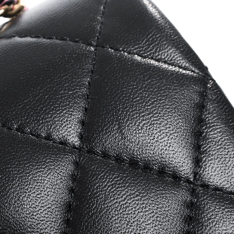 CHANEL Top Handle Mini Classic Handbag AS2431 Shoulder Bag / black Women image 7