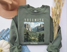 California Yosemite Sweatshirt National Park Souvenir Travel Vacation Gift Top