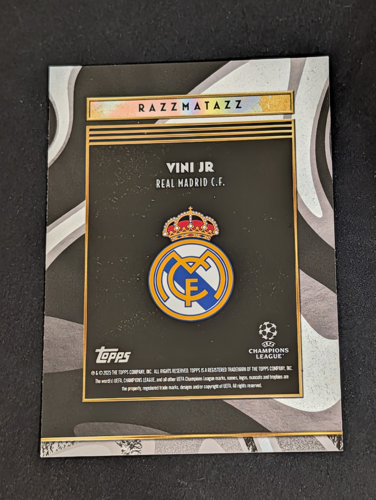 2025/26 Topps Deco UEFA Vini Jr Razzmatazz /10 #d 1/10 Real Madrid  view 2