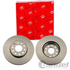 2X TRW BREMSSCHEIBEN 288mm BELÜFTET VORNE PASSEND FÜR AUDI A3 Q2 SEAT ALTEA