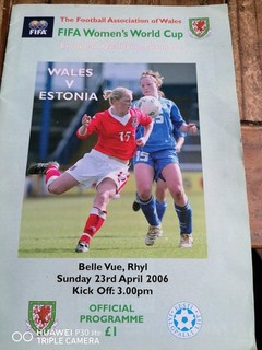 2006 WOMEN WORLD CUP WALES V ESTONIA