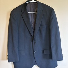 Mens 40R Black Tuxedo Jacket Satin Lapel Formal Dinner Jacket Cummerbund