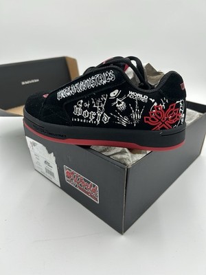 World Industries Smith Kids US 13 Y Black Red Skateboard Shoes Brand New In Box