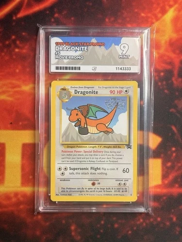 Dragonite Movie Promo Card 05/53 Wotc Vintage Ace 9 Clean