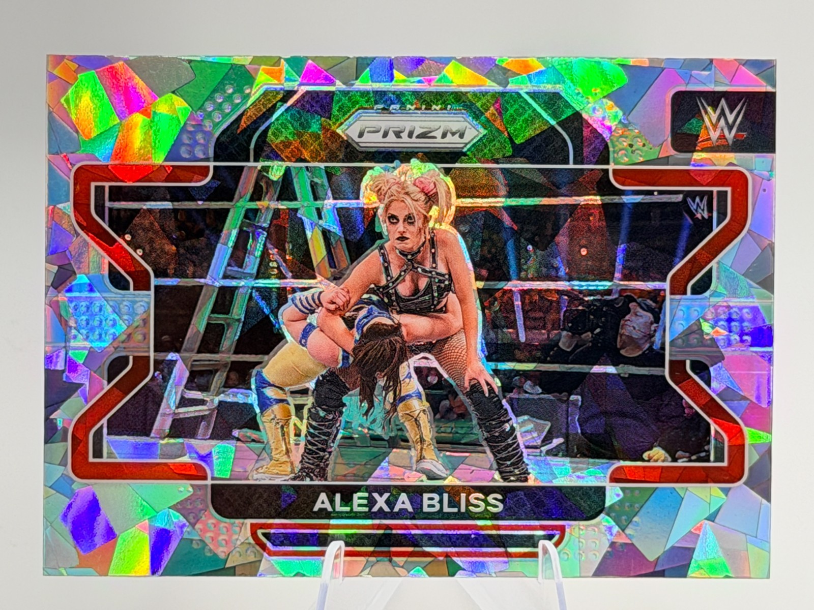 Alexa Bliss 2022 Panini Prizm WWE Ice Prizm Refractor SP #37