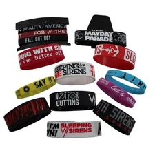 14 Wristbands Pierce the Veil Sleeping with Sirens Mayday Parade & FOB #BB14