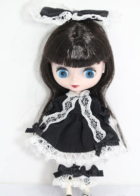 TAKARA Petit Blythe Puppe Cassandra schwarz