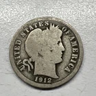 1912 Barber Liberty Head Dime 90% silver Actual coin Worth To Fill A Spot