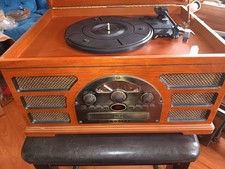 Crosley Record Player Turntable Cassette CD AM FM Radio for Repair