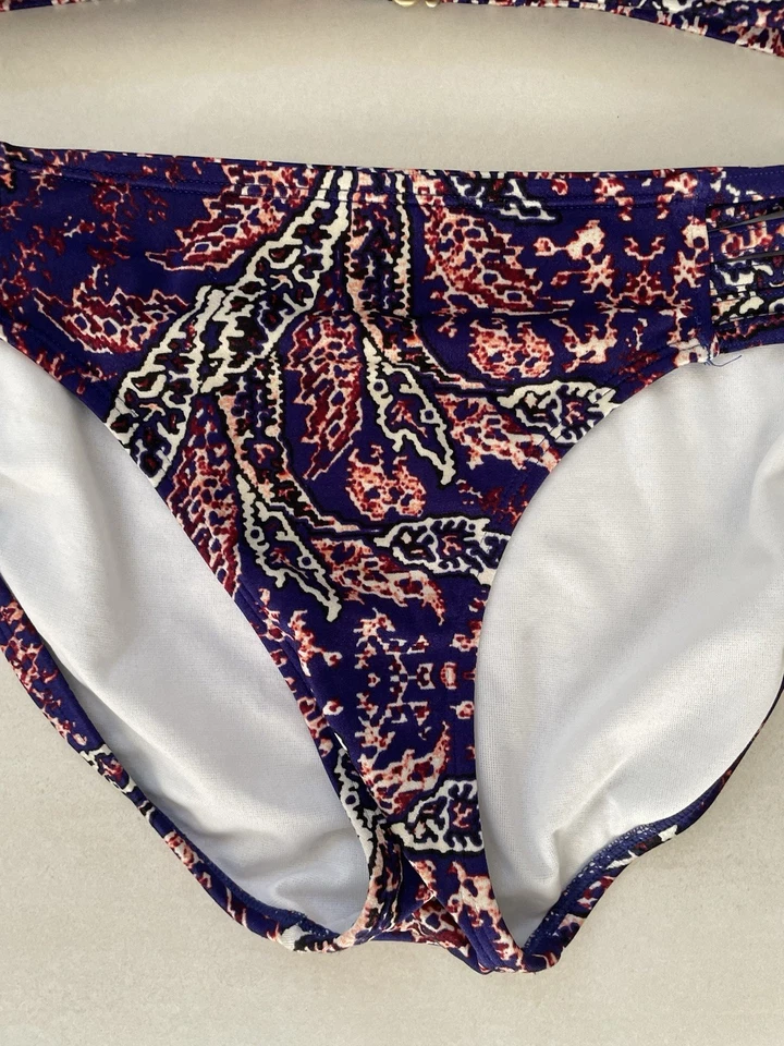 Traje de baño bikini Athleta Swim para mujer talla S/M Aqualuxe estampado multicolor traje de baño Foto 4 de 4