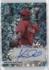 2018 Chronicles Spectra Signatures Neon Blue Prizm 12/60 Kevin Maitan Auto 0w8f