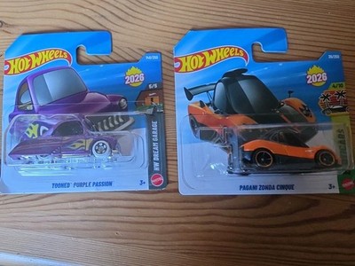 Hot Wheels  Tooned  Purple Passion & Pangani Zonda Cinque 2026