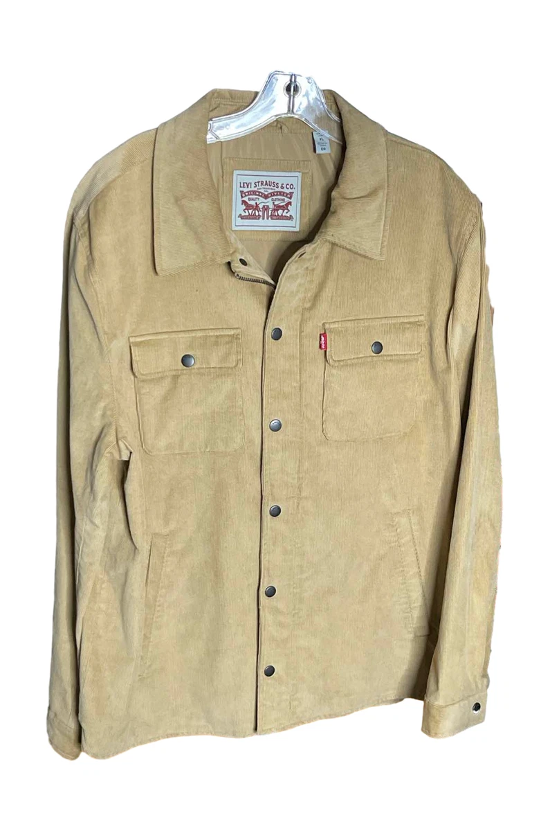 Men's Corduroy Levi Jackets Indiana Vintage Outerwear Coats