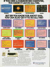 1983 Commodore 64 Computer VICMODEM VIC 20 vintage Print AD Advertisement