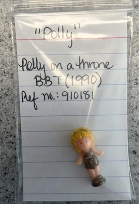 1990 Vintage Polly Pocket Polly on Throne Replacement Figure Bluebird