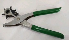 Vintage Unbranded Hole Punch Plier Tool   Leather