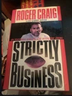 ROGER CRAIG signed autographed football HOF hardcover book STRICTLY BUSINESS 49