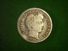 1908 P ...Barber Dime... nice hole filler...172