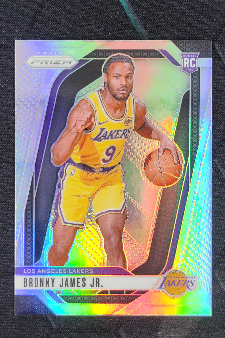 2024-25 Panini Prizm Bronny James Jr. Prizms Silver Rookie RC #243 Lakers	