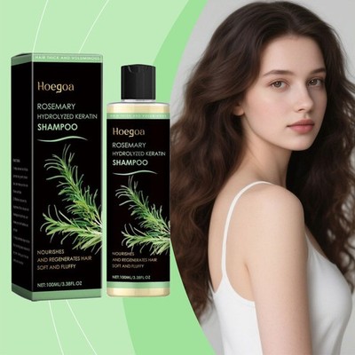 Organic Rosemary Hair Growth Shampoo with Hydrolyzed Keratin for Strong Hairs