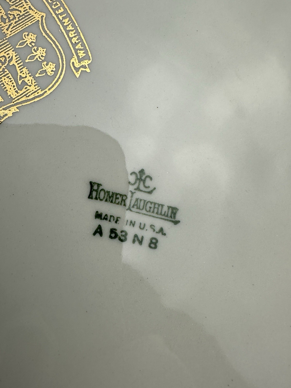 10" Dinner Plate-Vintage Homer Laughlin Dinnerware-Lady Greenbriar made 1952.