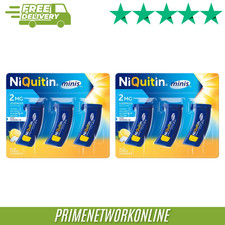 2 X NiQuitin Mini 2mg Citrus Lozenges – 60 Lozenges 100% ORIGINAL ⭐⭐⭐⭐⭐