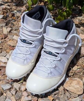 Nike Air Jordan 11 Retro Cleat 'Columbia' White/University Blue
