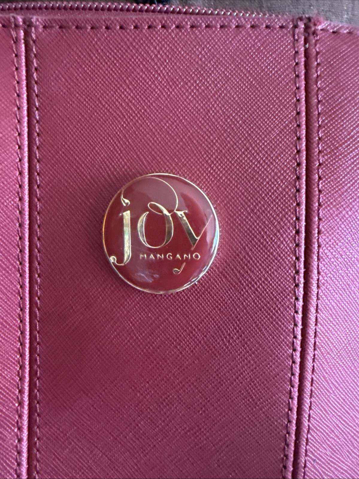 joy mangano Ruby  Red Crossbody Bag Leather - image 3