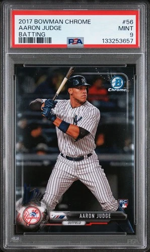 2017 Bowman Chrome Aaron Judge #56 "Batting" Rookie Card PSA 9 MINT