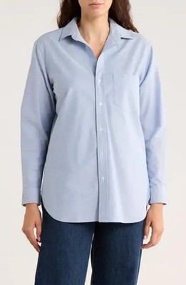 NWT Frank & Eileen Blue Oxford Joedy Button Down Shirt M